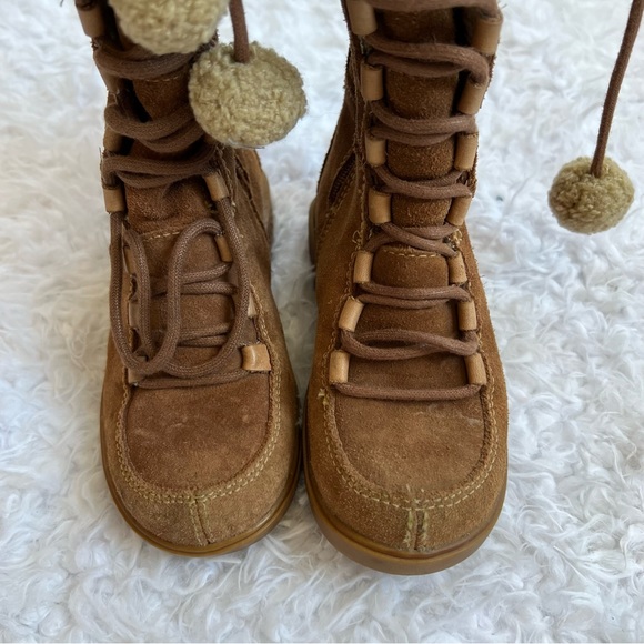 Timberland Toddler Leather Knee High Boots Brown Waterproof Size 11.5 - Picture 8 of 9